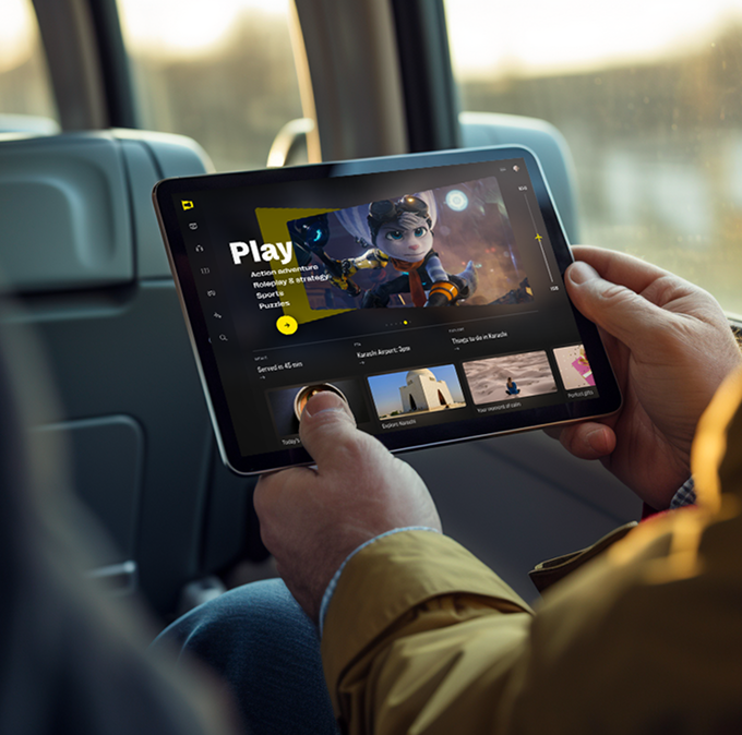 bus travel - Passenger enjoying DreamStream